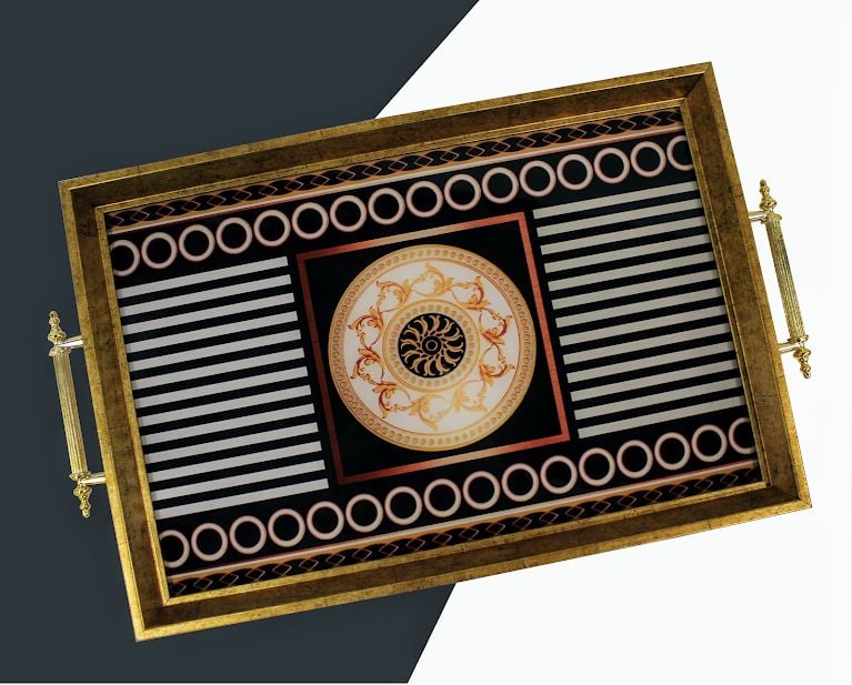 Biev Dikdörtgen Ahşap Tepsi