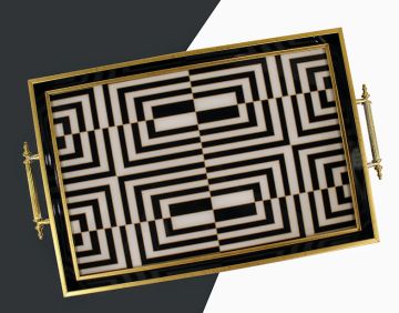 Biev Dikdörtgen Ahşap Tepsi