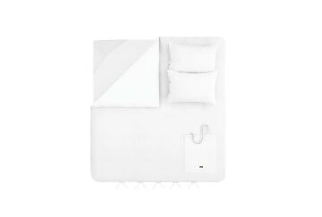 Yataş Bedding Çift Kişilik Pure Nevresim Takımı Optik Beyaz