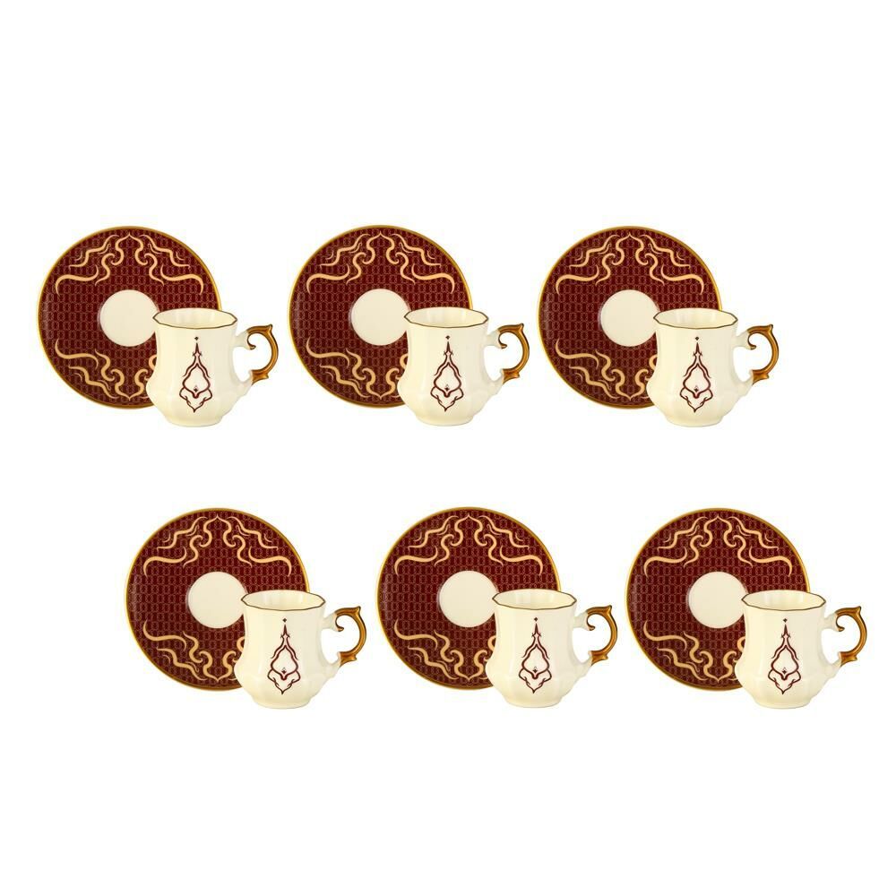 Biev 6LI Kahve Fincanı Seti