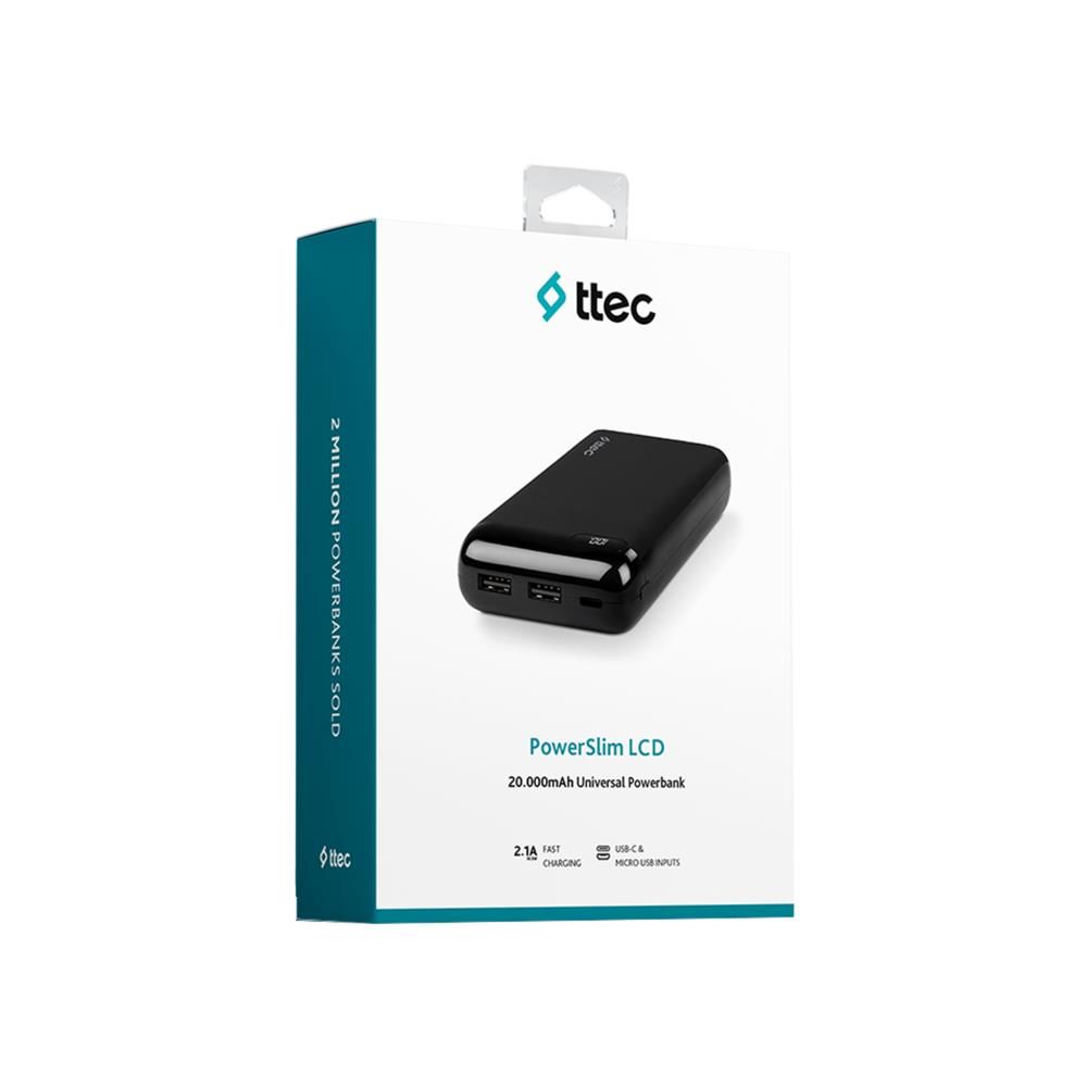 ttec PowerSlim 20.000 Powerbank USB-C Syh