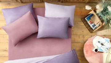 Yataş Bedding Noah Lastikli Çarşaf Gül Kurusu 180x200