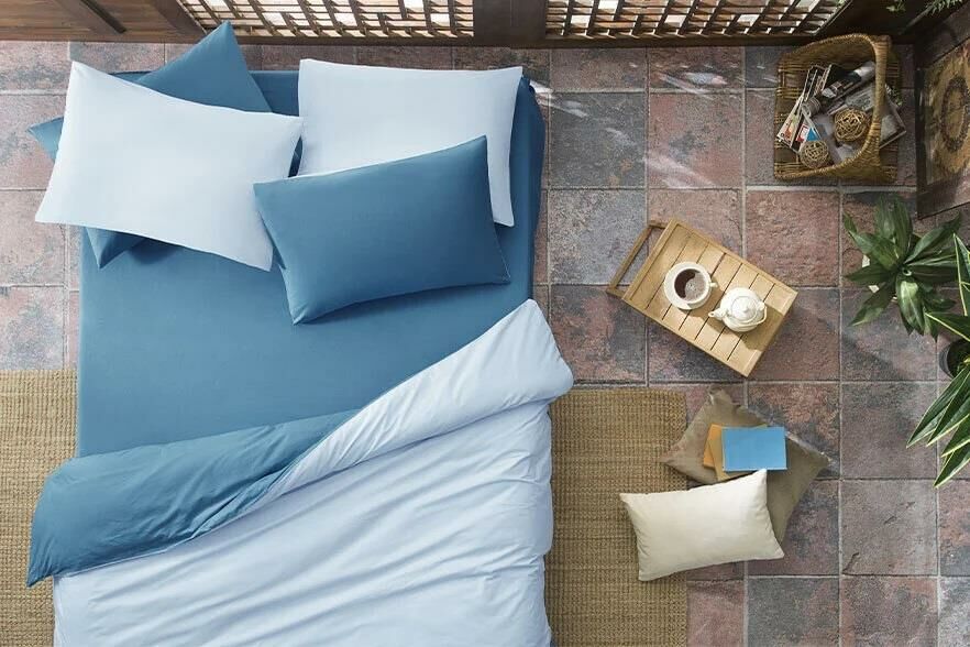 Yataş Bedding Noah Lastikli Çarşaf Koyu Mavi 90x190