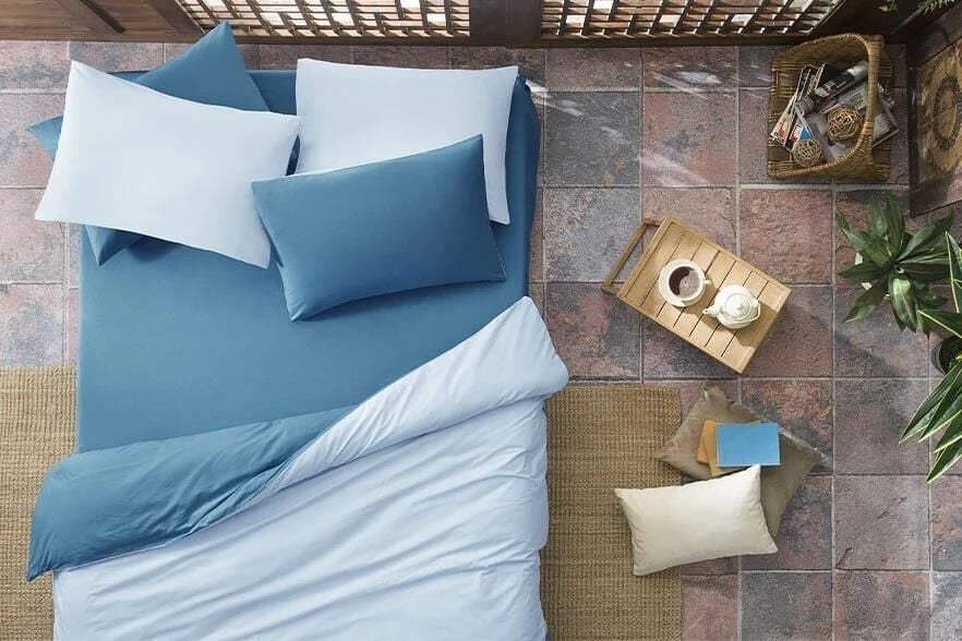 Yataş Bedding Noah Lastikli Çarşaf Koyu Mavi 100x200