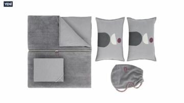 Yataş Çift Kişilik CoverMe Quadro Battaniye Nevresim Takımı - Gri