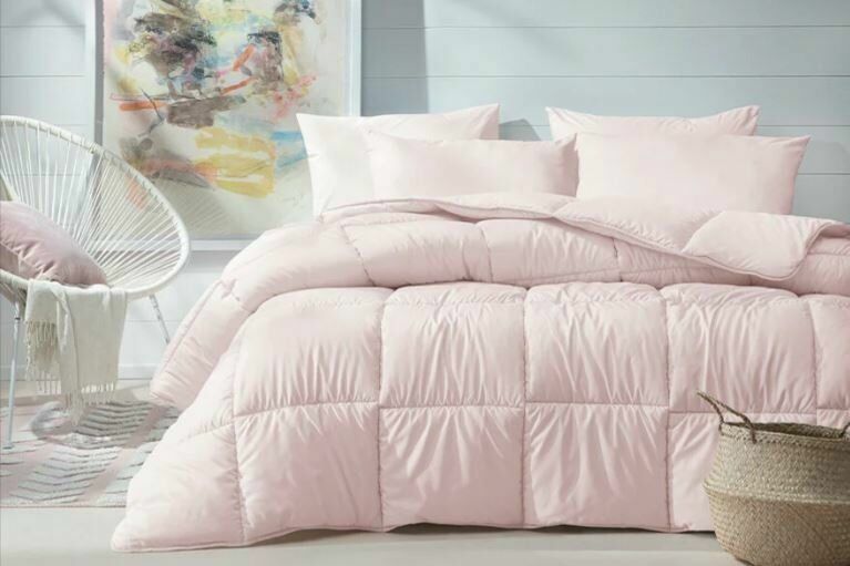 Yataş Bedding Tek Kişilik Macaron Yorgan&Yastık Set - Pembe