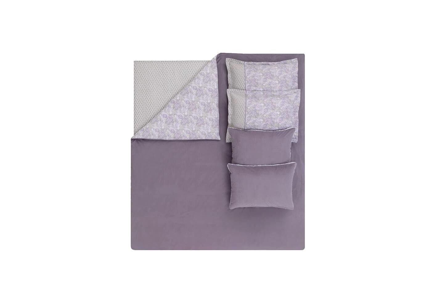 Yataş Bedding Çift Kişilik XL Kimber Kadife Saten Nevresim Takımı - Kül Moru