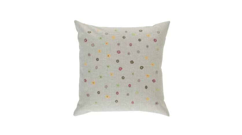 Yataş Daisy Nakışlı Dekoratif Kırlent (43x43) - Ekru