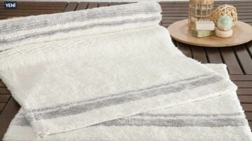 Yataş Bedding Levi Banyo Paspası Seti - Gri (50x60 cm + 60x100 cm)