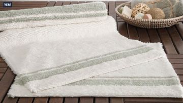 Yataş Bedding Levi Banyo Paspası Seti - Nil Yeşili (50x60 cm + 60x100 cm)