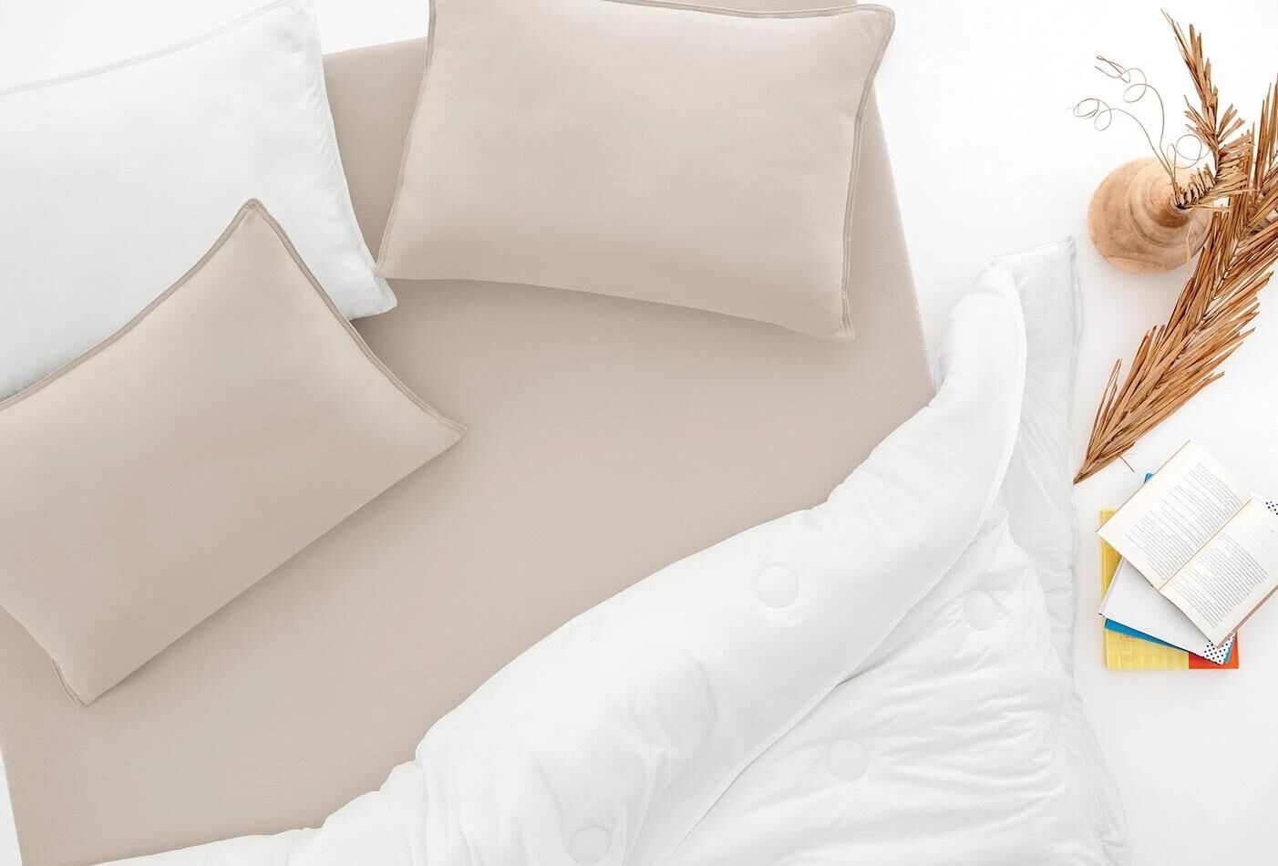 Yataş Bedding 160x200x35 Çift Kişilik Lupa Soft Lastikli Çarşaf - Bej