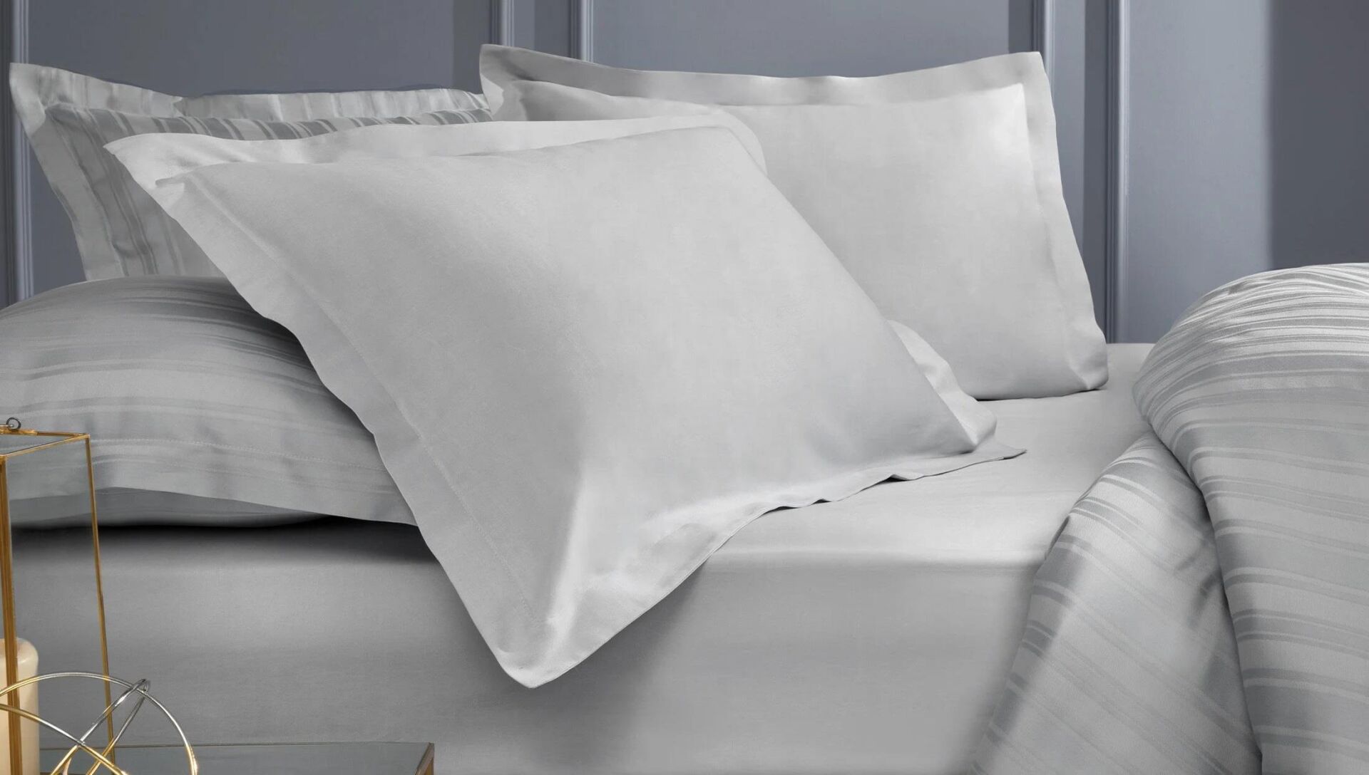 Yataş Bedding 160x200x36 Çift Kişilik Maisy Bambu Saten Lastikli Çarşaf - Gri