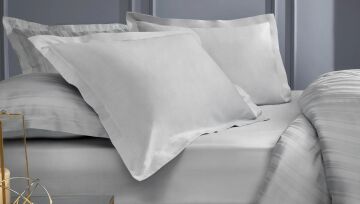 Yataş Bedding 160x200x36 Çift Kişilik Maisy Bambu Saten Lastikli Çarşaf - Gri