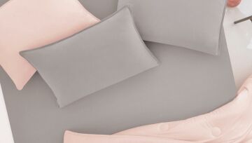 Yataş Bedding Lupa Soft Lastikli Çarşaf Gri 100x200x35