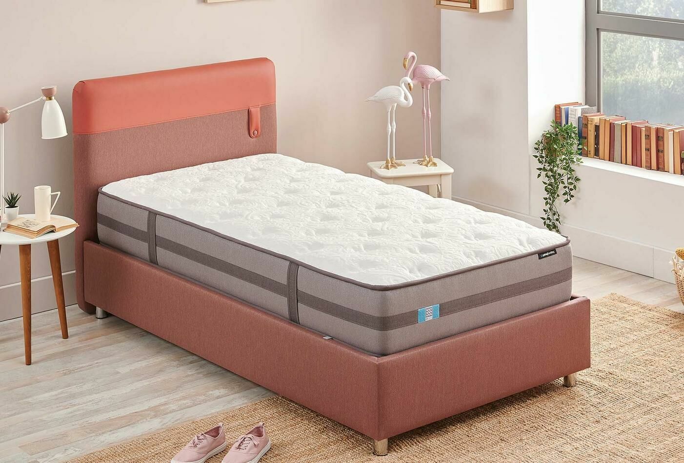 Yataş Bedding Loris Başlık 090lık - 21004 Gül Kurusu - 21711 Krem