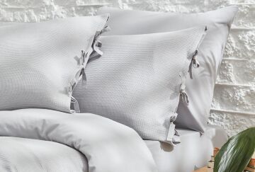 Yataş Bedding Çift Kişilik Pure Nevresim Takımı Açık Gri