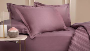 Yataş Bedding 200x200x36 Çift Kişilik Maisy Bambu Saten Lastikli Çarşaf - Mürdüm