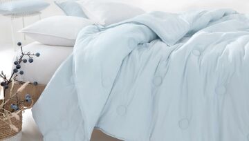 Yataş Bedding Çift Kişilik XL Lupa Soft Penye Yorgan 300gr/m2 (235x215) - Buz Mavisi