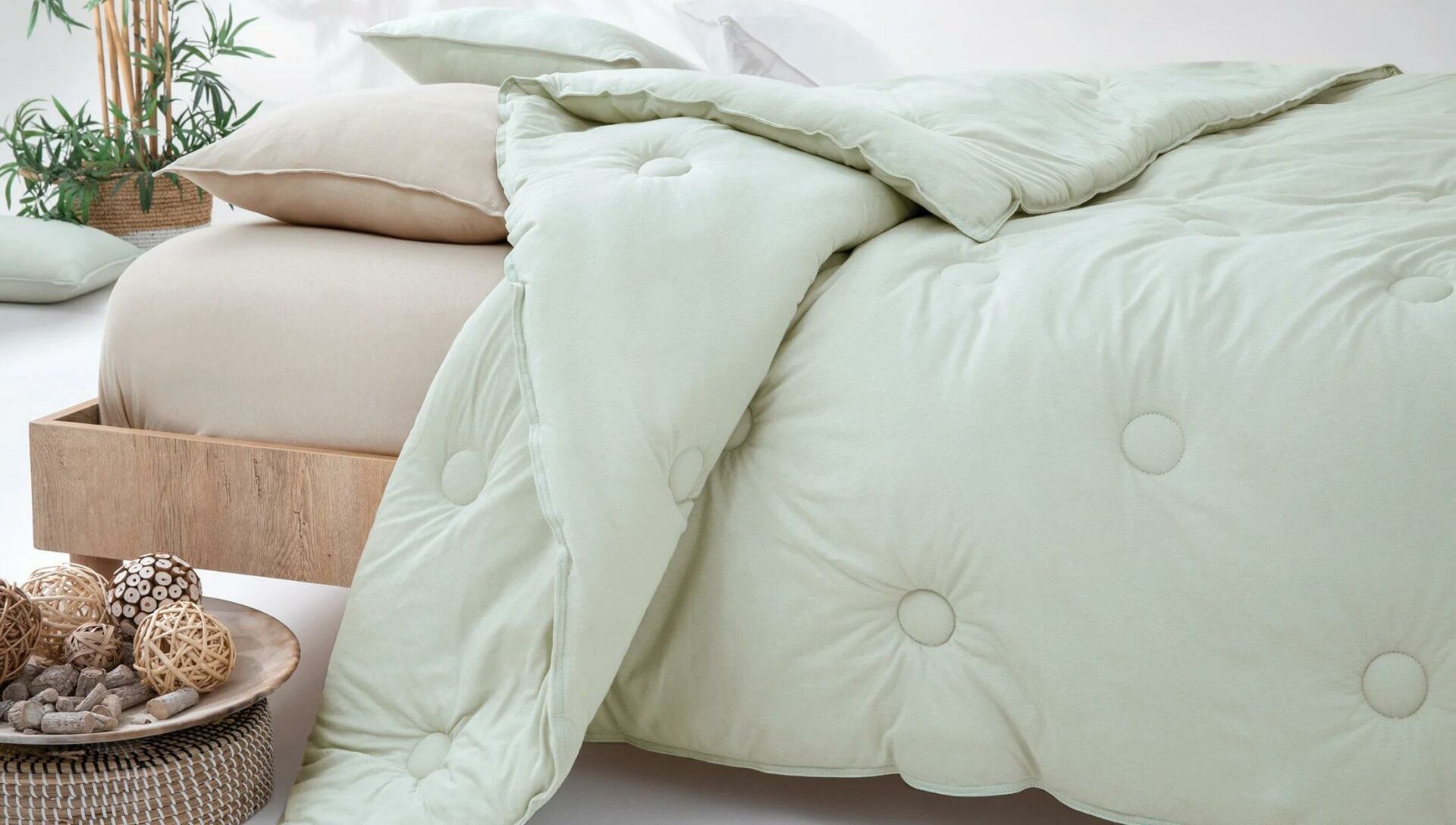 Yataş Bedding Lupa Soft Penye Yorgan Adaçayı 235x215